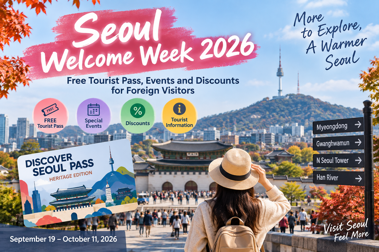 Seoul Welcome Week 2026: Free Tourist Pass, Events and Discounts for Foreign Visitors