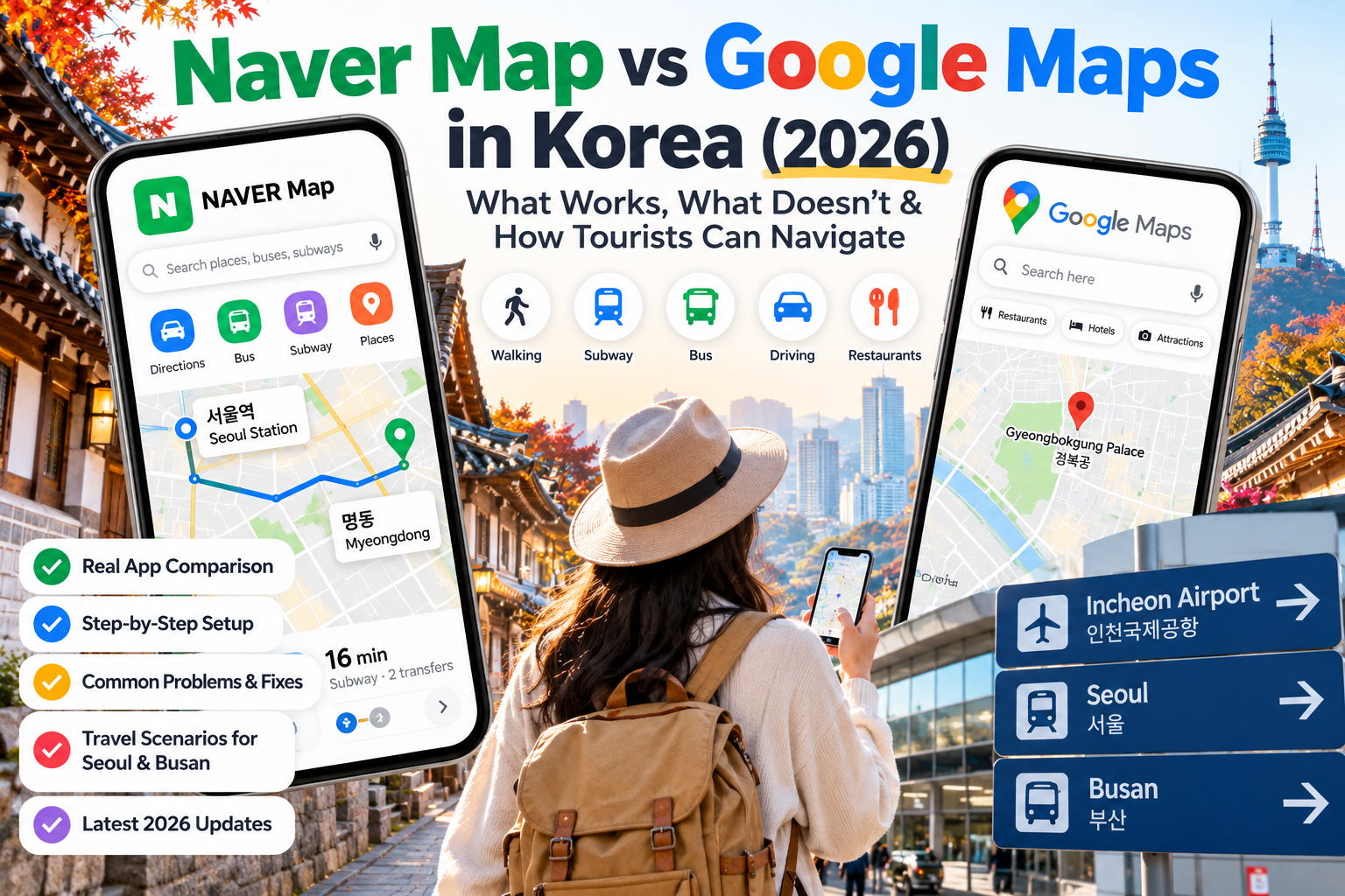 Naver Map vs Google Maps in Korea (2026): What Works, What Doesn’t & How Tourists Can Navigate